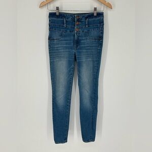 Refuge Jeans Women's Sz 2 Blue Skinny Mid Rise Pants Stretch Denim X7